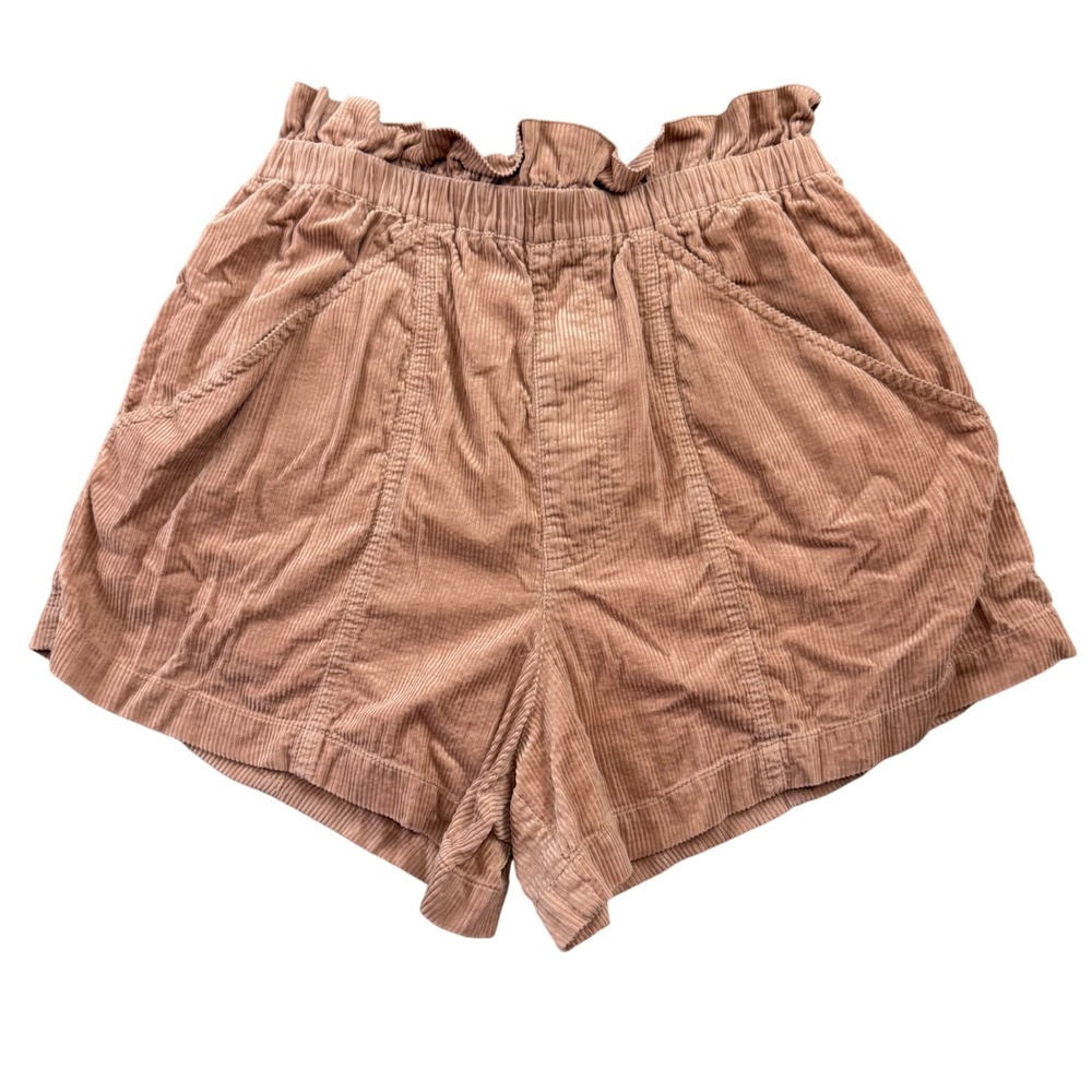 Free People Corduroy Shorts Womens S Mauve Paperbagโ Waist Boho